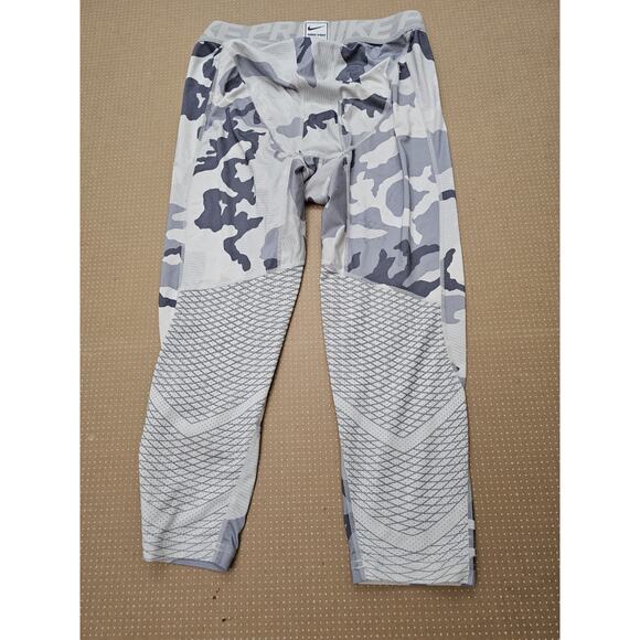 Nike Pro Tights Mens Size Large Black Gray Camo Compression Hypercool 848863 - Picture 7 of 9